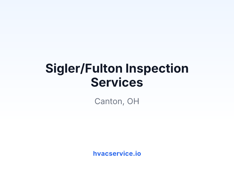 Sigler/Fulton Inspection Services