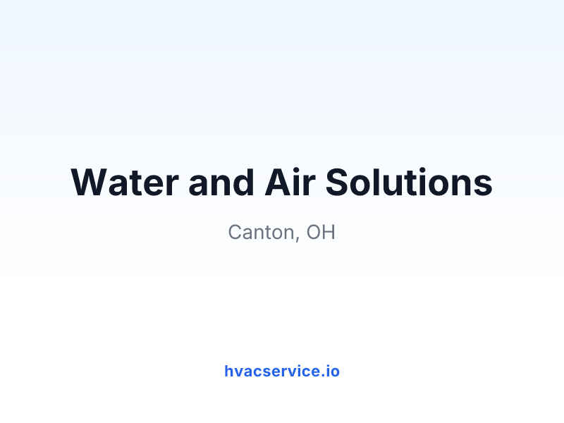 Water and Air Solutions