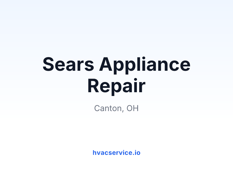 Sears Appliance Repair
