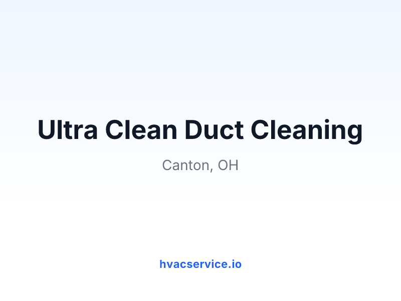 Ultra Clean Duct Cleaning