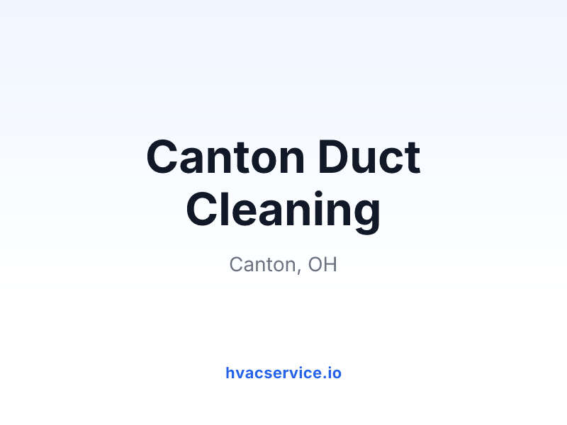 Canton Duct Cleaning