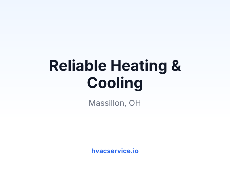 Reliable Heating & Cooling