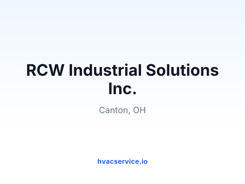 RCW Industrial Solutions Inc.