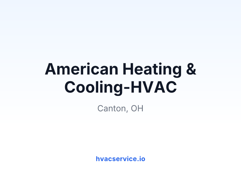 American Heating & Cooling-HVAC