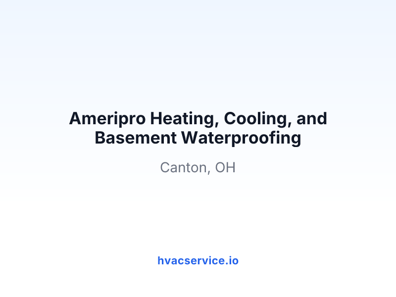 Ameripro Heating, Cooling, and Basement Waterproofing