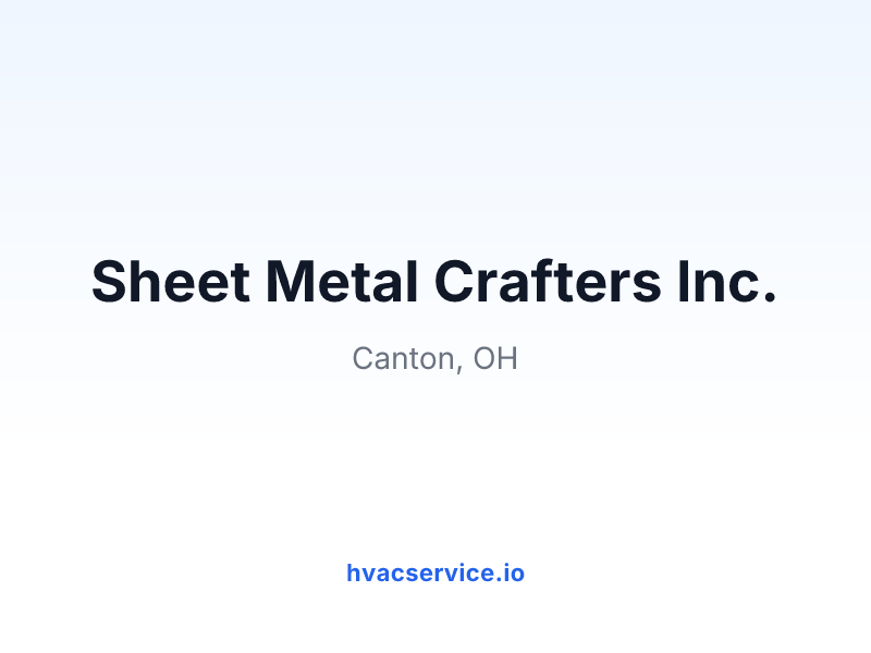 Sheet Metal Crafters Inc.