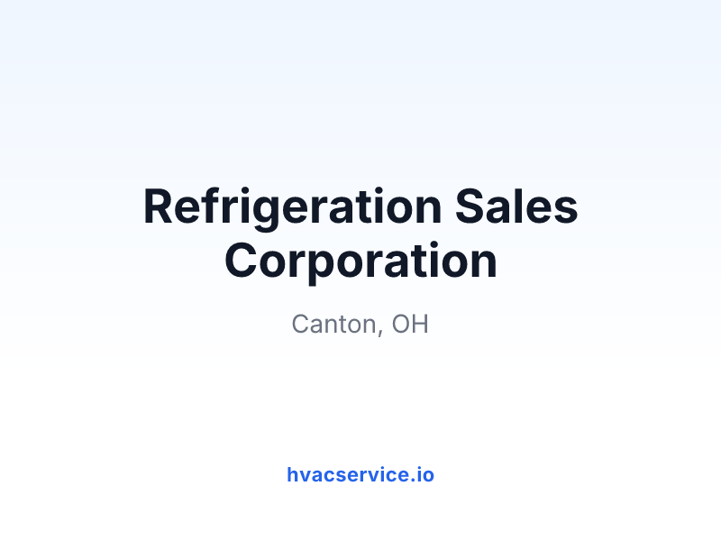 Refrigeration Sales Corporation