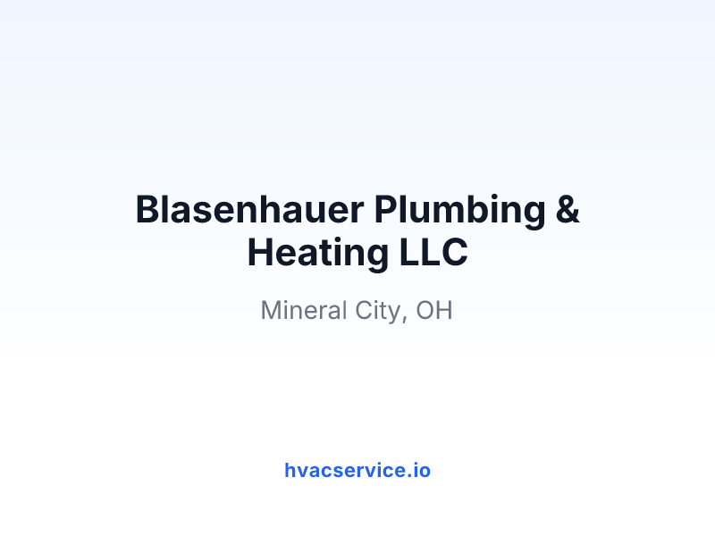 Blasenhauer Plumbing & Heating LLC