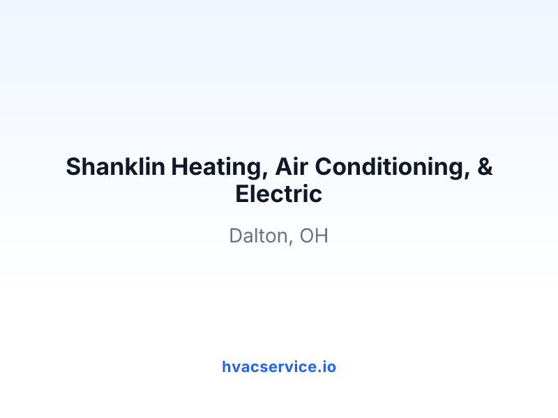 Shanklin Heating, Air Conditioning, & Electric