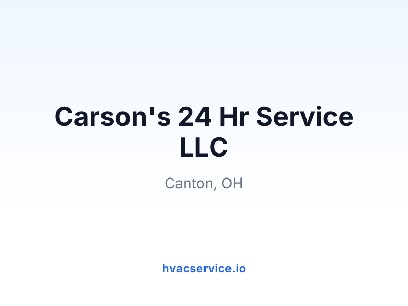 Carson's 24 Hr Service LLC