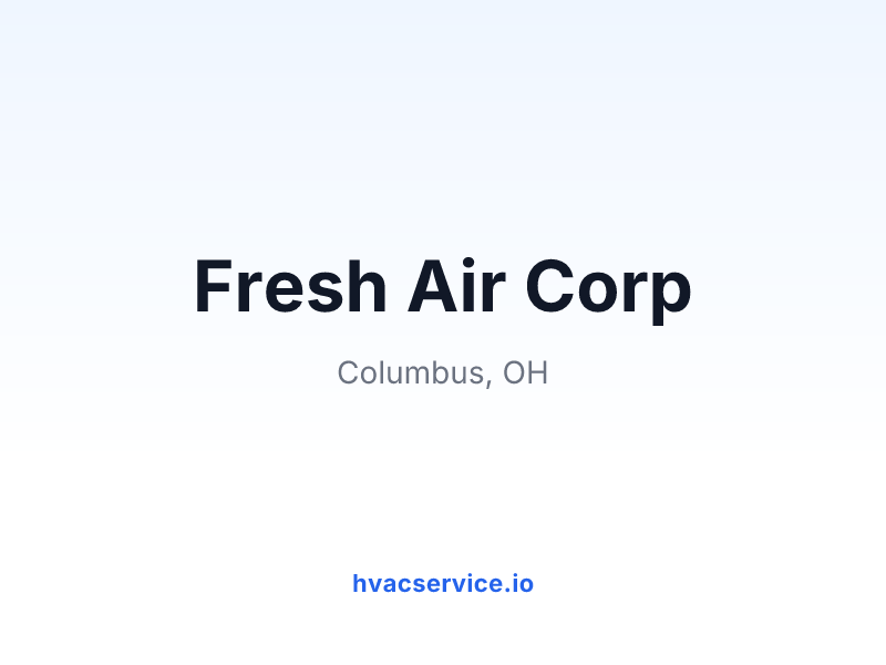 Fresh Air Corp