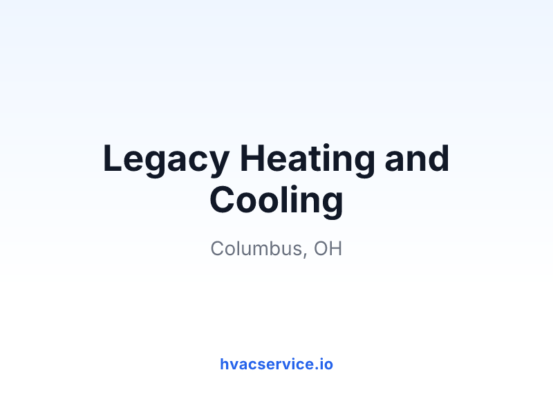Legacy Heating and Cooling