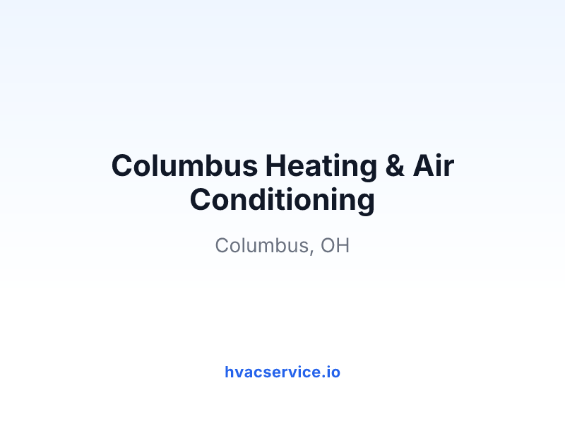 Columbus Heating & Air Conditioning