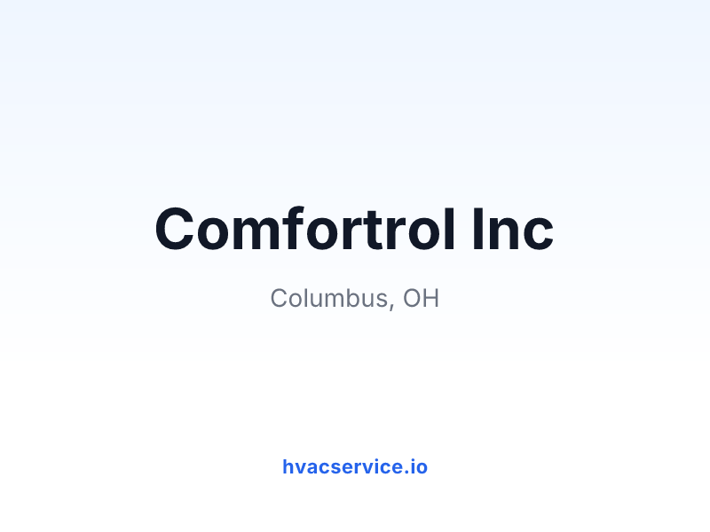 Comfortrol Inc