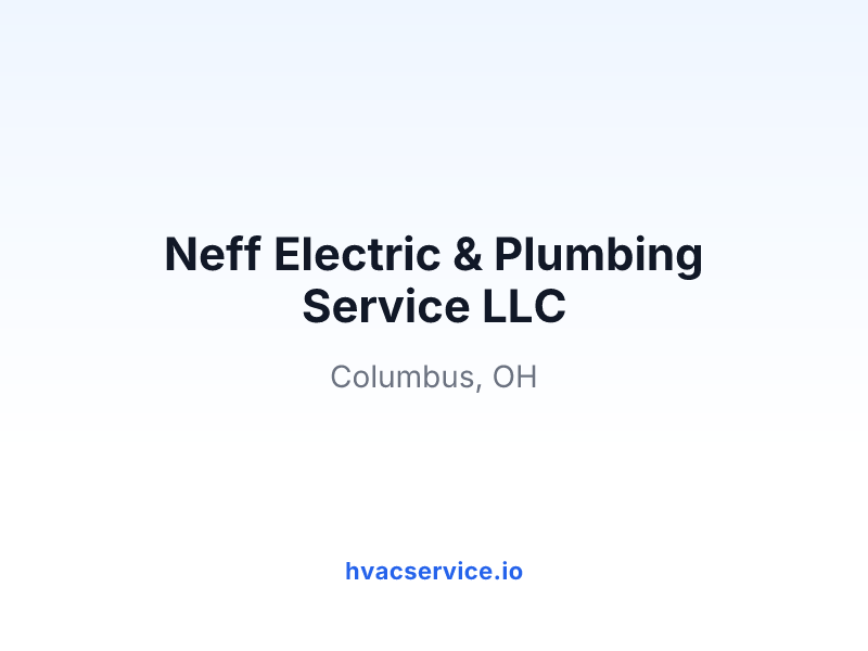 Neff Electric & Plumbing Service LLC