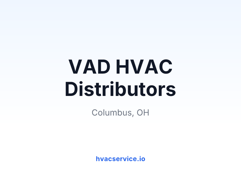 VAD HVAC Distributors