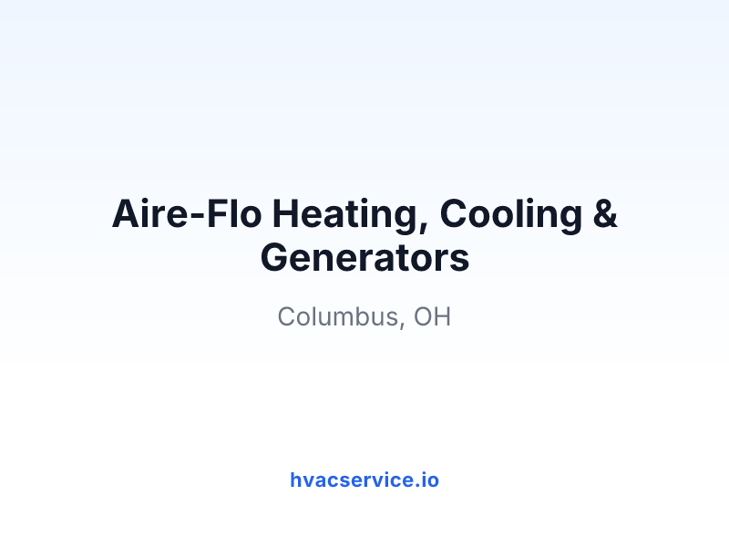 Aire-Flo Heating, Cooling & Generators