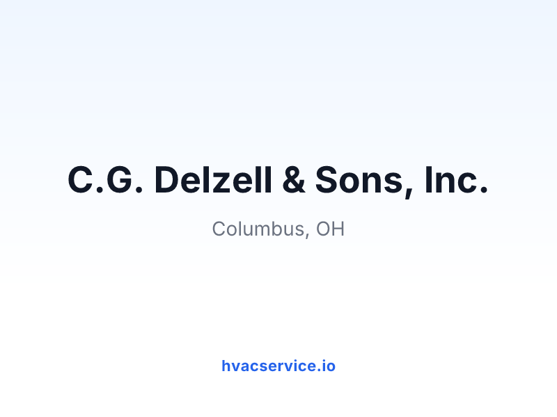 C.G. Delzell & Sons, Inc.