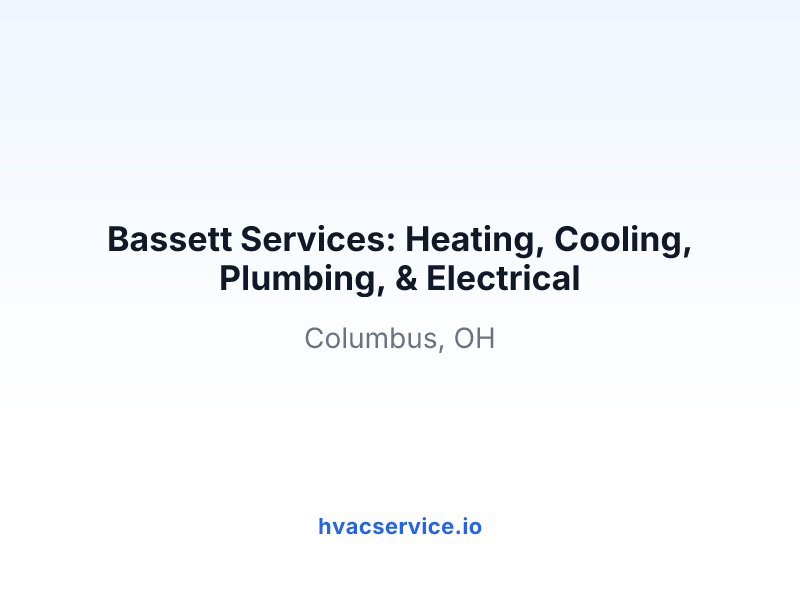 Bassett Services: Heating, Cooling, Plumbing, & Electrical