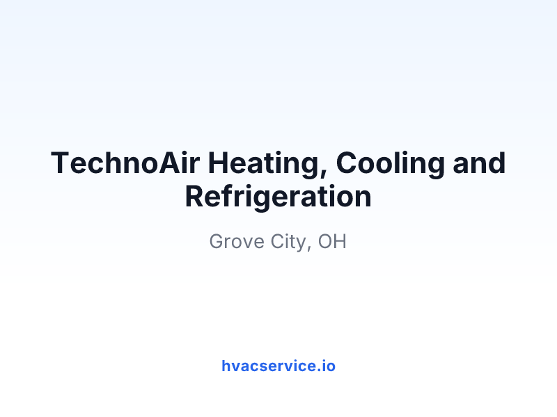 TechnoAir Heating, Cooling and Refrigeration