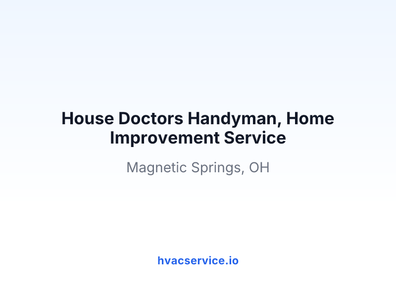 House Doctors Handyman, Home Improvement Service