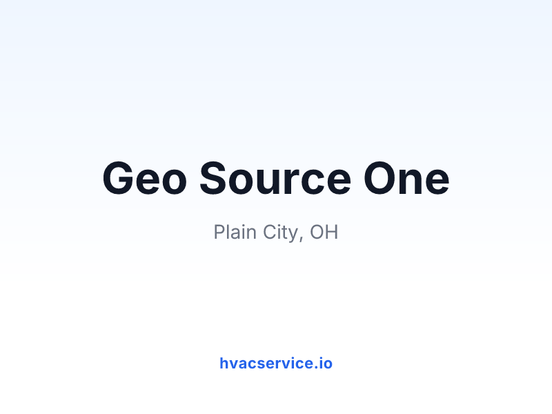Geo Source One