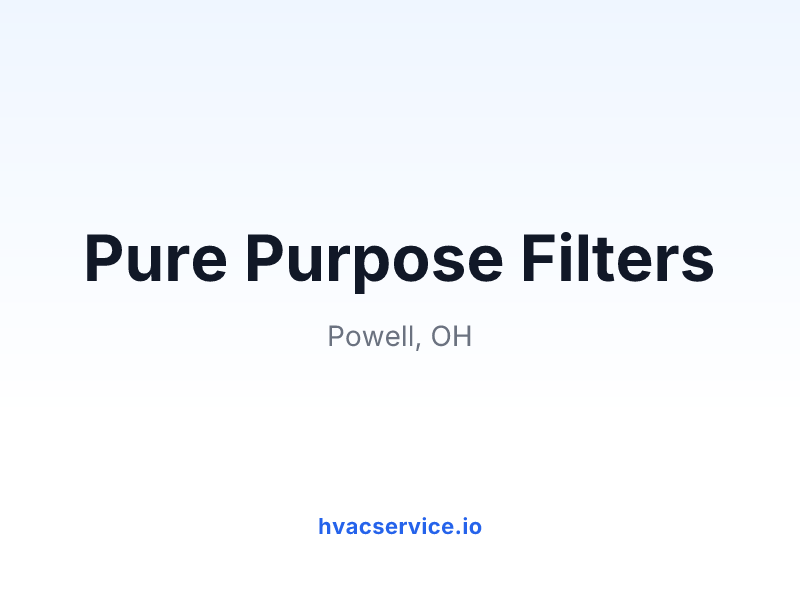 Pure Purpose Filters