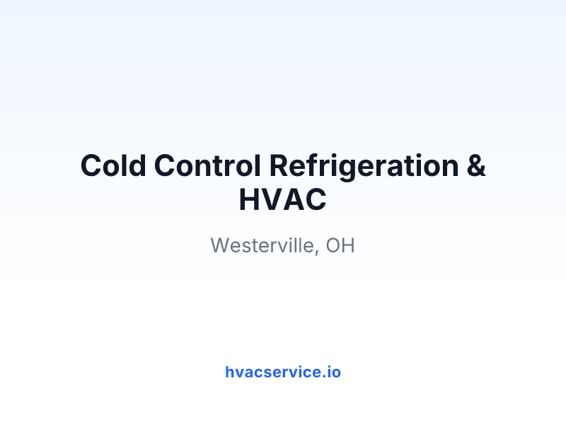 Cold Control Refrigeration & HVAC