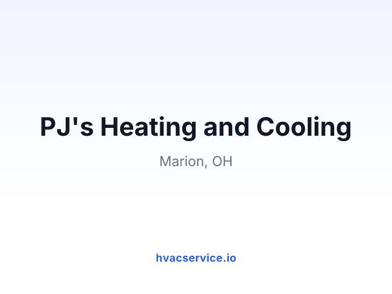 PJ's Heating and Cooling