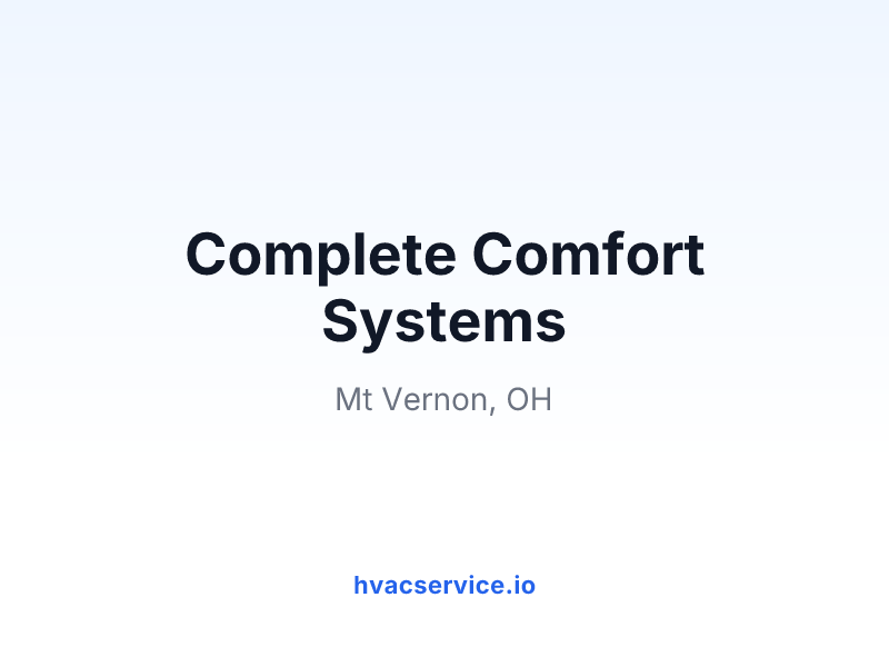 Complete Comfort Systems