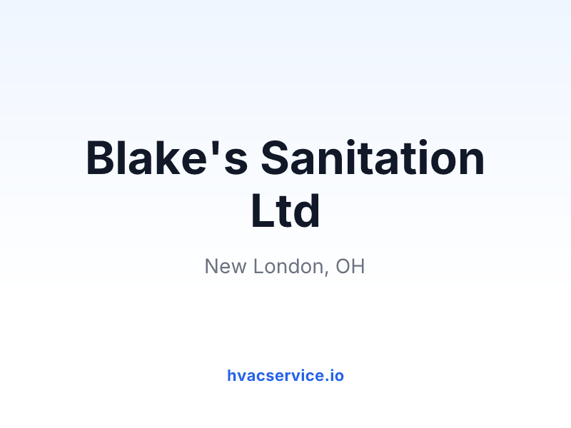 Blake's Sanitation Ltd
