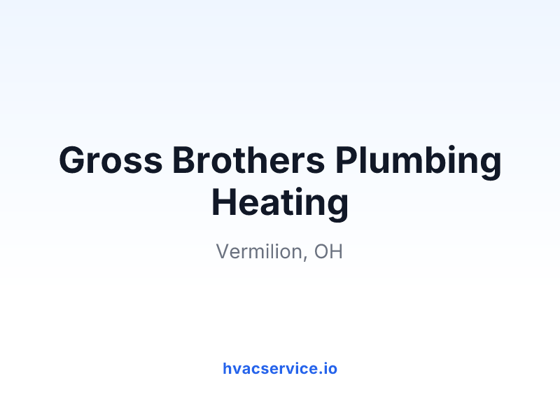 Gross Brothers Plumbing Heating