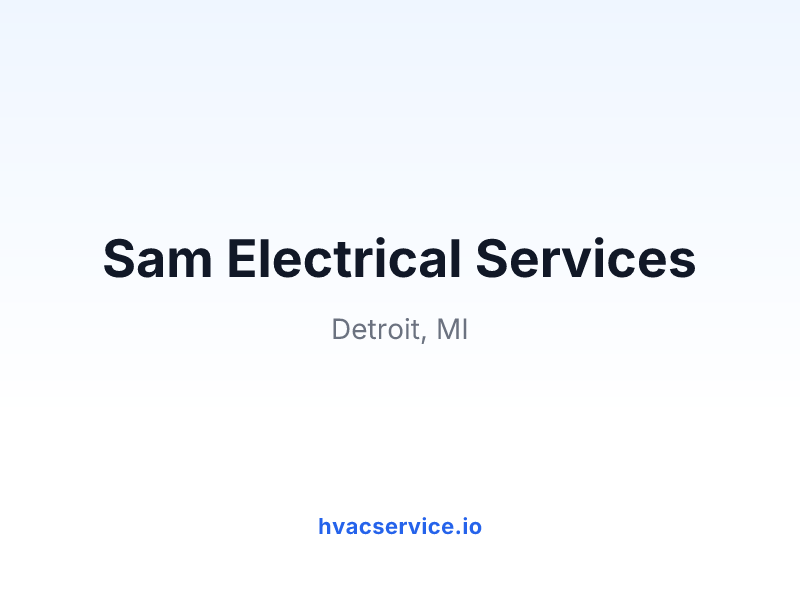 Sam Electrical Services