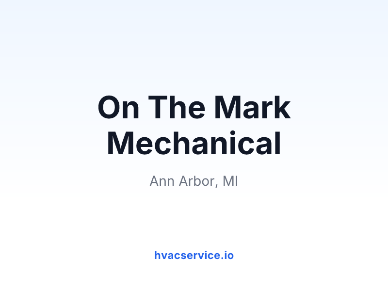 On The Mark Mechanical