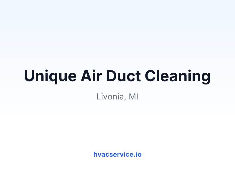 Unique Air Duct Cleaning
