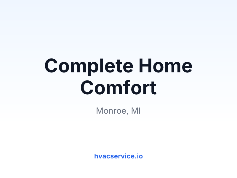 Complete Home Comfort