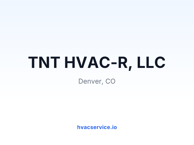 TNT HVAC-R, LLC