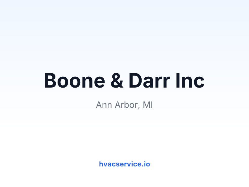Boone & Darr Inc