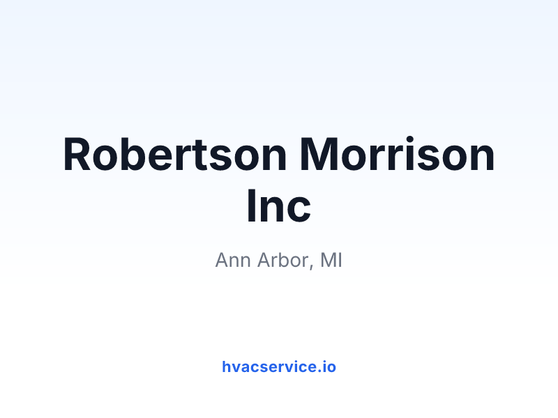 Robertson Morrison Inc