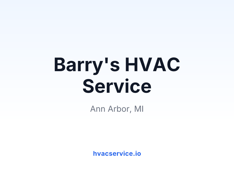Barry's HVAC Service