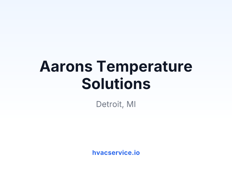 Aarons Temperature Solutions
