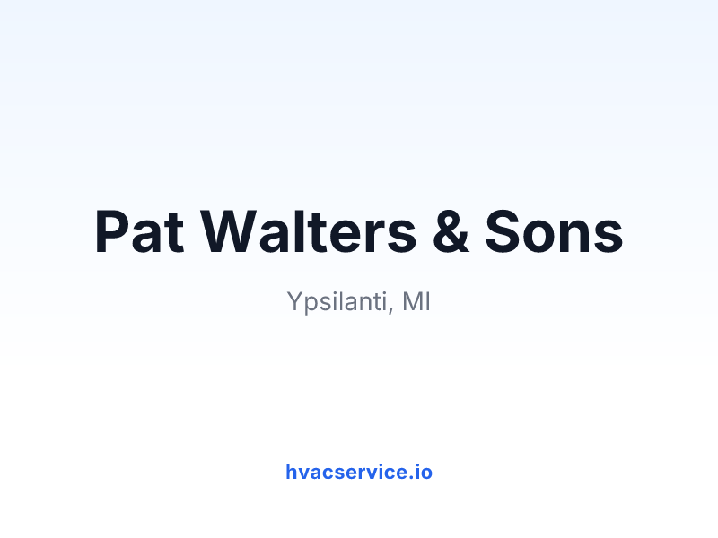 Pat Walters & Sons