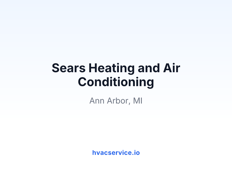 Sears Heating and Air Conditioning
