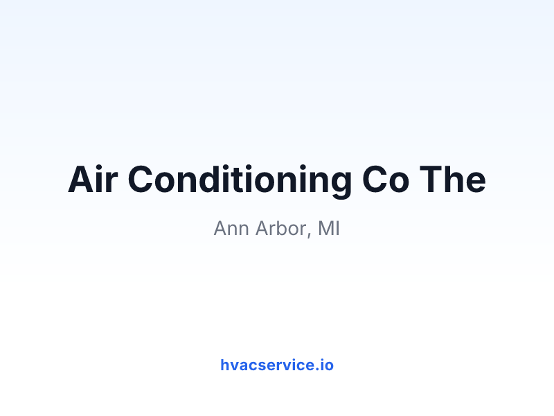 Air Conditioning Co The