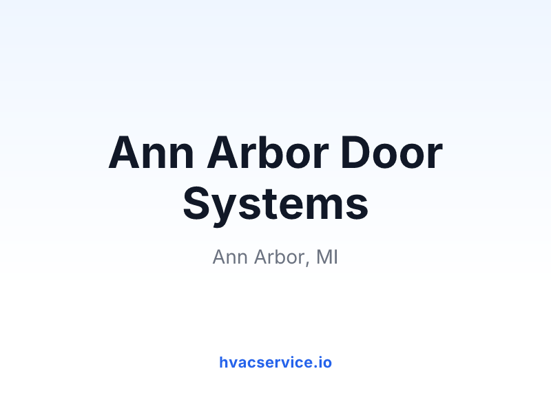 Ann Arbor Door Systems