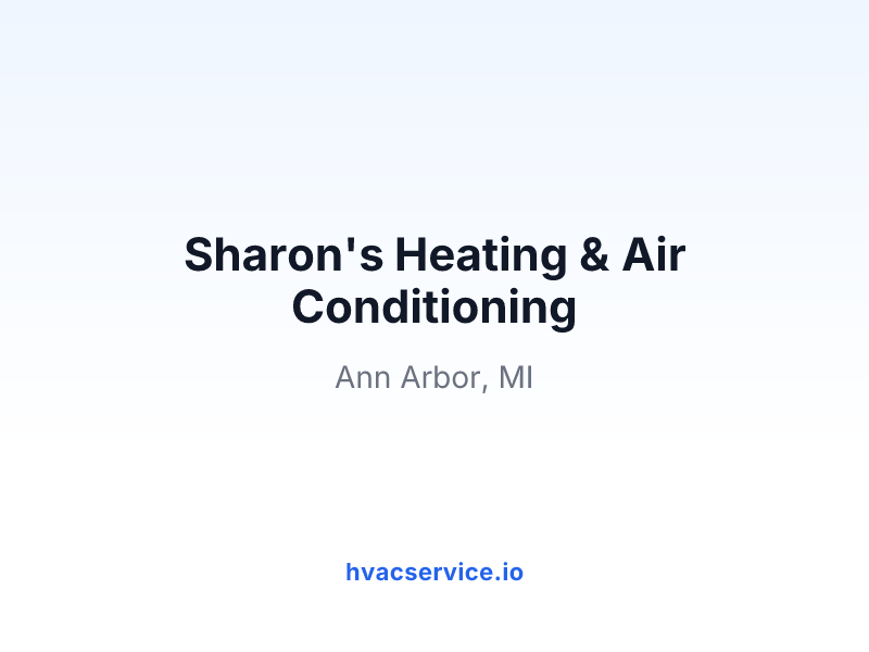 Sharon's Heating & Air Conditioning