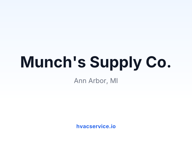 Munch's Supply Co.