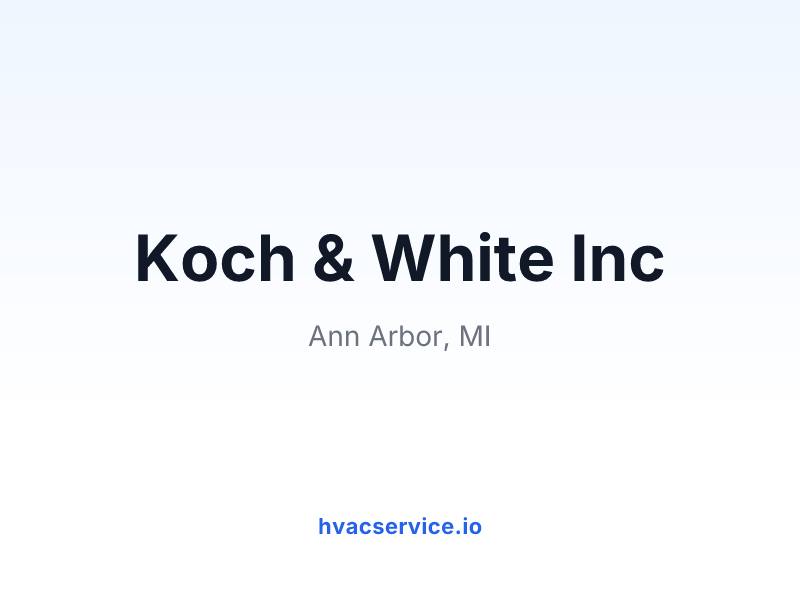 Koch & White Inc