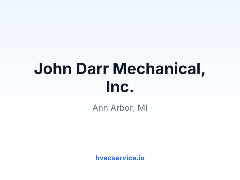 John Darr Mechanical, Inc.
