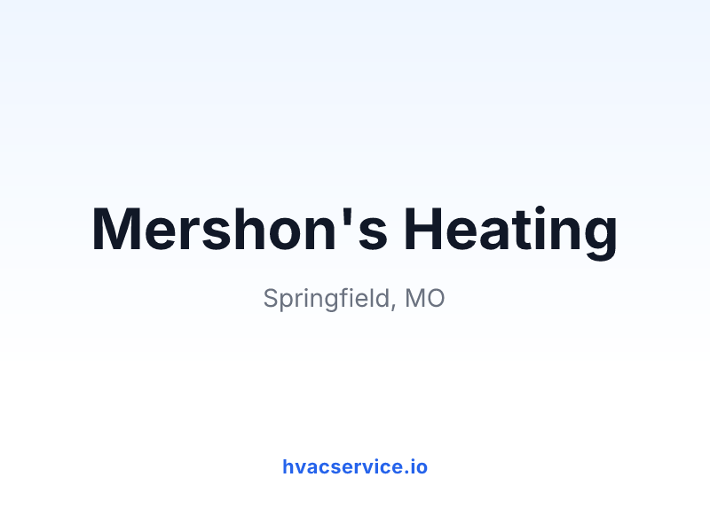 Mershon's Heating